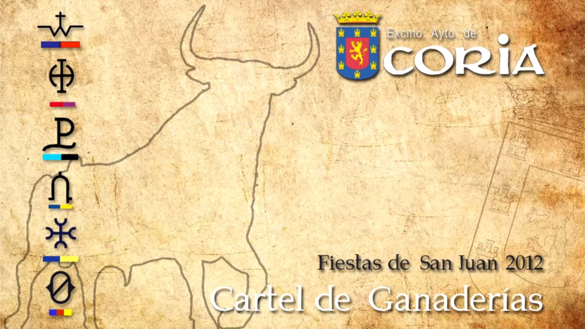 Almudena Domingo, Abanderada de San Juan 2012, presenta las ganaderías