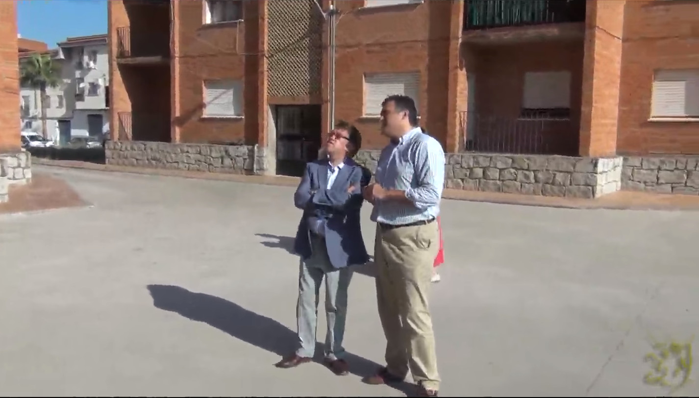Rueda de Prensa del Consejero de Formento y el Alcalde de Coria