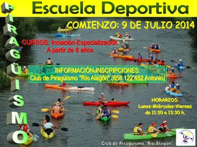 Escuela de Piragüismo. Verano 2014