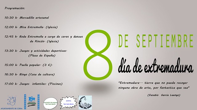 La pedanía de Rincón del Obispo celebra el día de Extremadura de 2015 con diversas actividades