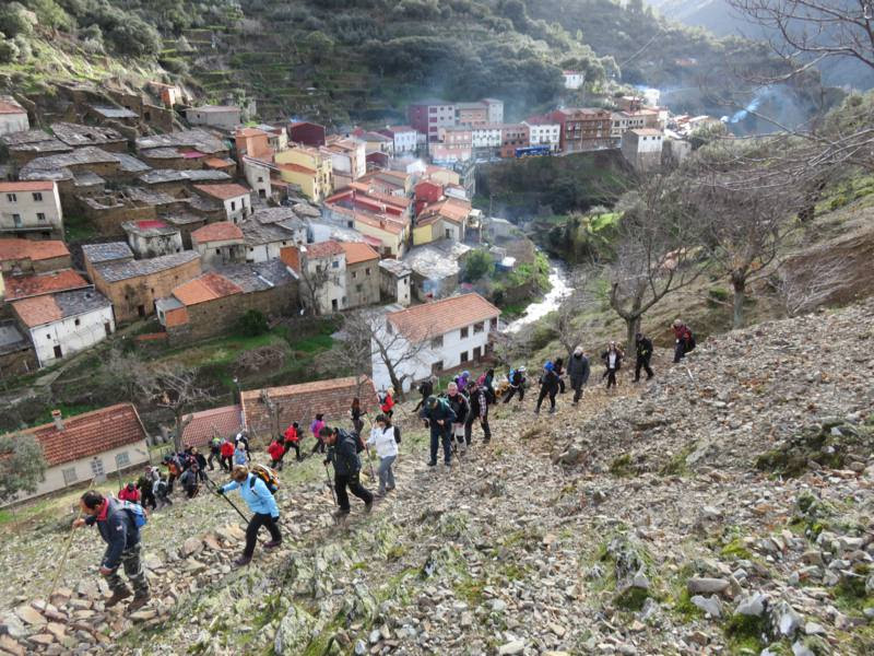 55 senderistas participaron en la segunda ruta «Lombo de las Viñas-El Gasco»