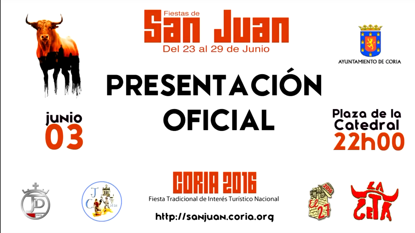 Vídeo del Acto de Presentación Oficial de los Sanjuanes 2016