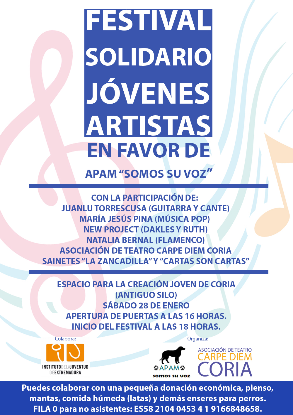 Festival Solidario Jóvenes Artistas en favor APAM «Somos su voz»
