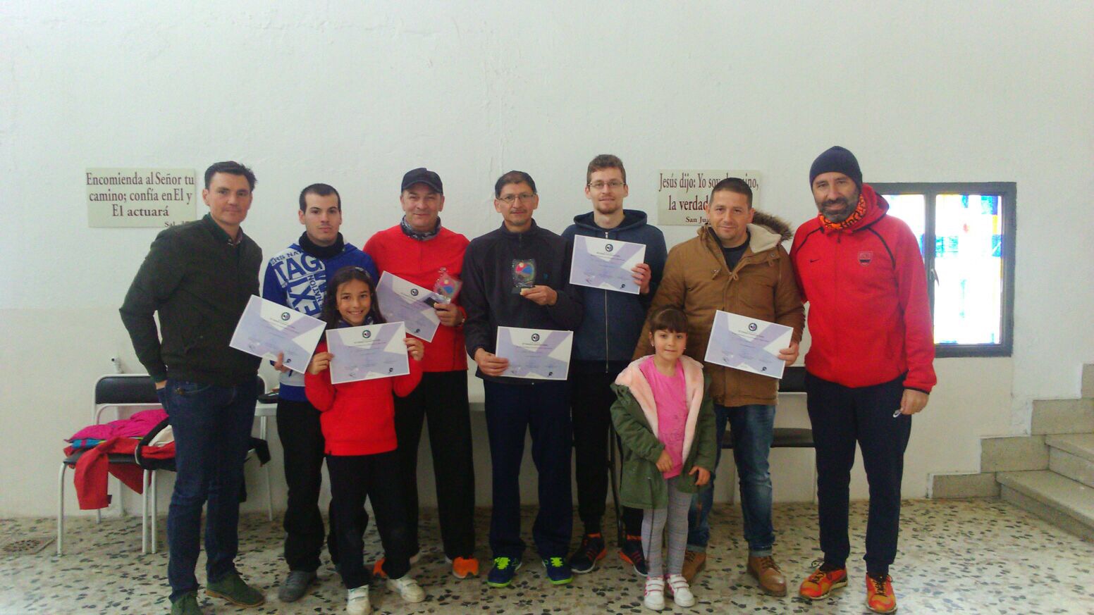 Alfonso García y Carlos Alcón , ganadores del VI Torneo de Tenis de Mesa