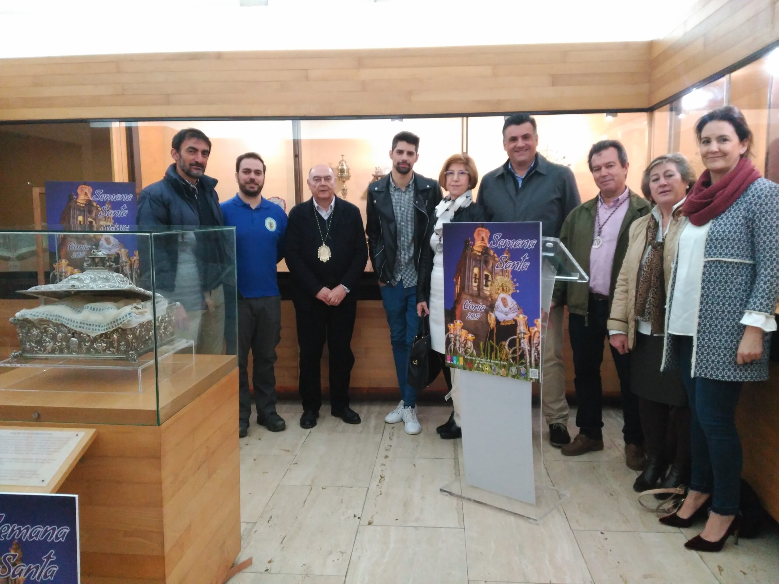 Hoy se ha presentado, en el Museo de la Catedral, el Cartel de la Semana Santa de Coria