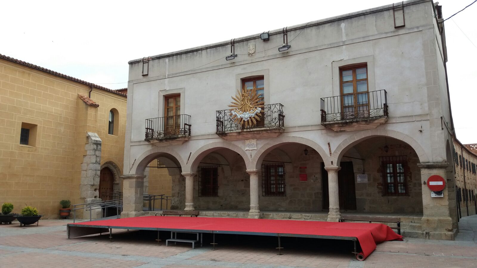 Todo preparado para la llegada de la Virgen de Argeme a la Ciudad de Coria