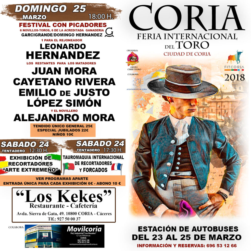 Coria acogerá durante este fin de semana la Feria Internacional del Toro Ciudad de Coria con una amplia programación