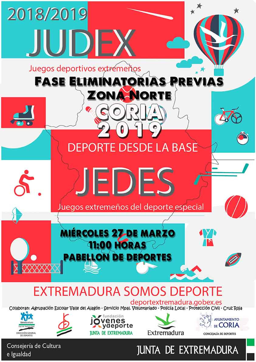 Juegos Extremeños del Deporte Especial (JEDES). Fase de eliminatorias previas norte