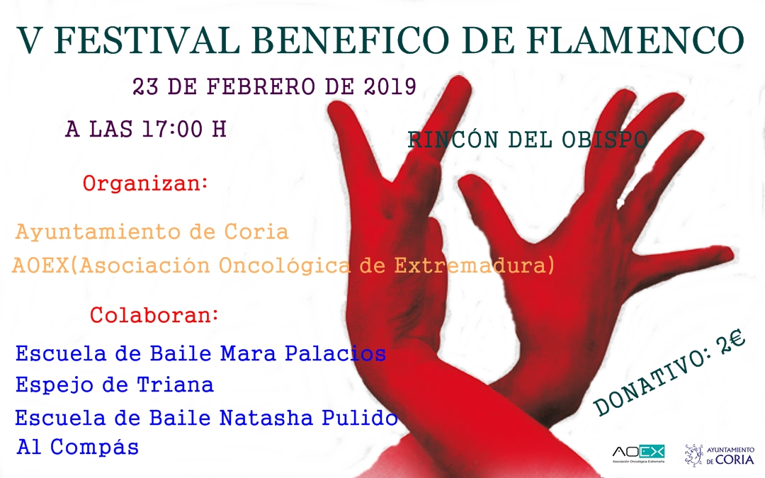 Rincón del Obispo acogerá el día 23 el V Festival benéfico de flamenco a favor de AOEX