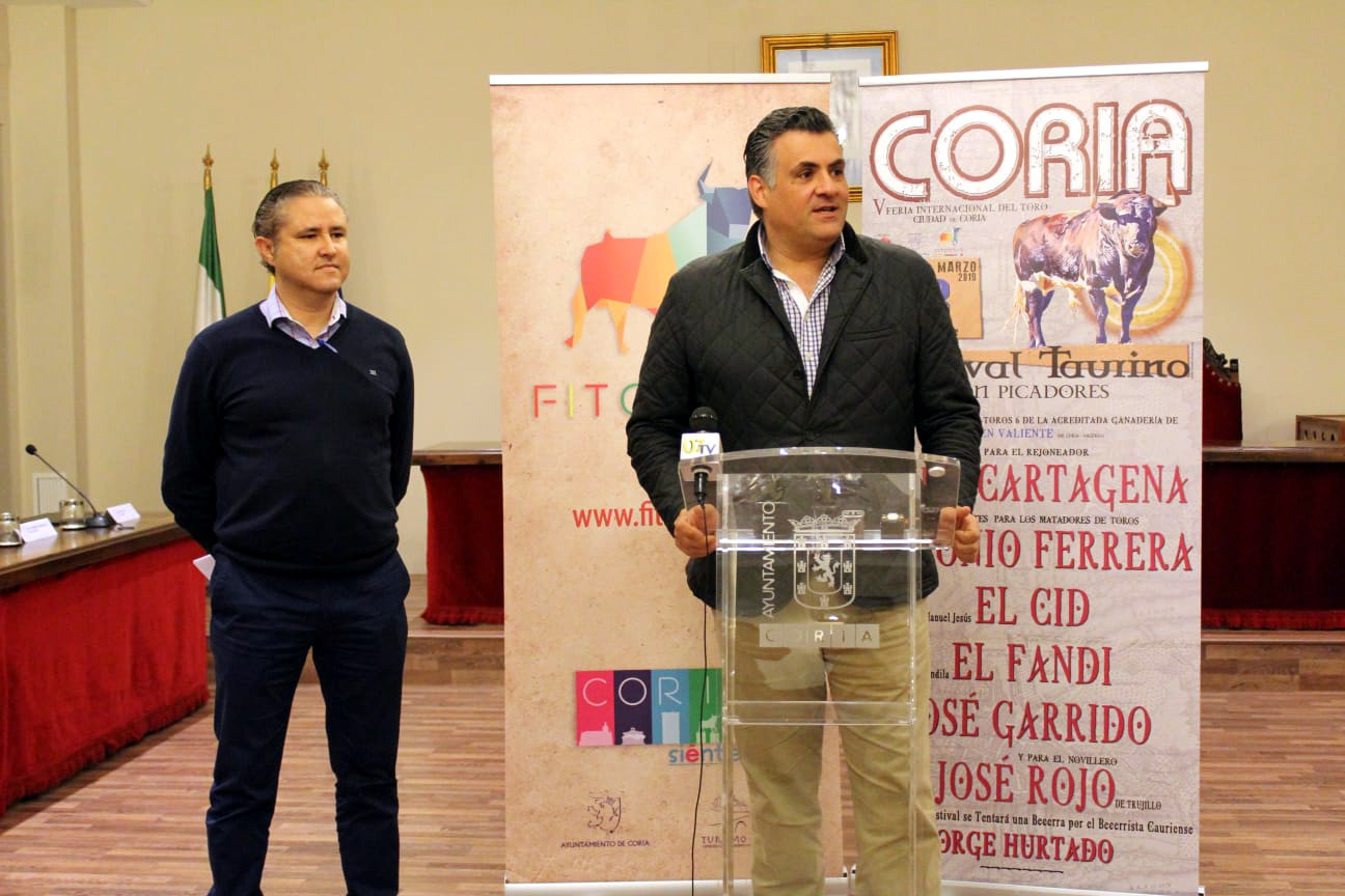 Andy Cartagena, Antonio Ferrera, El Cid, El Fandi, José Garrido y José Rojo, componen el cartel de la V Feria Internacional del Toro Ciudad de Coria