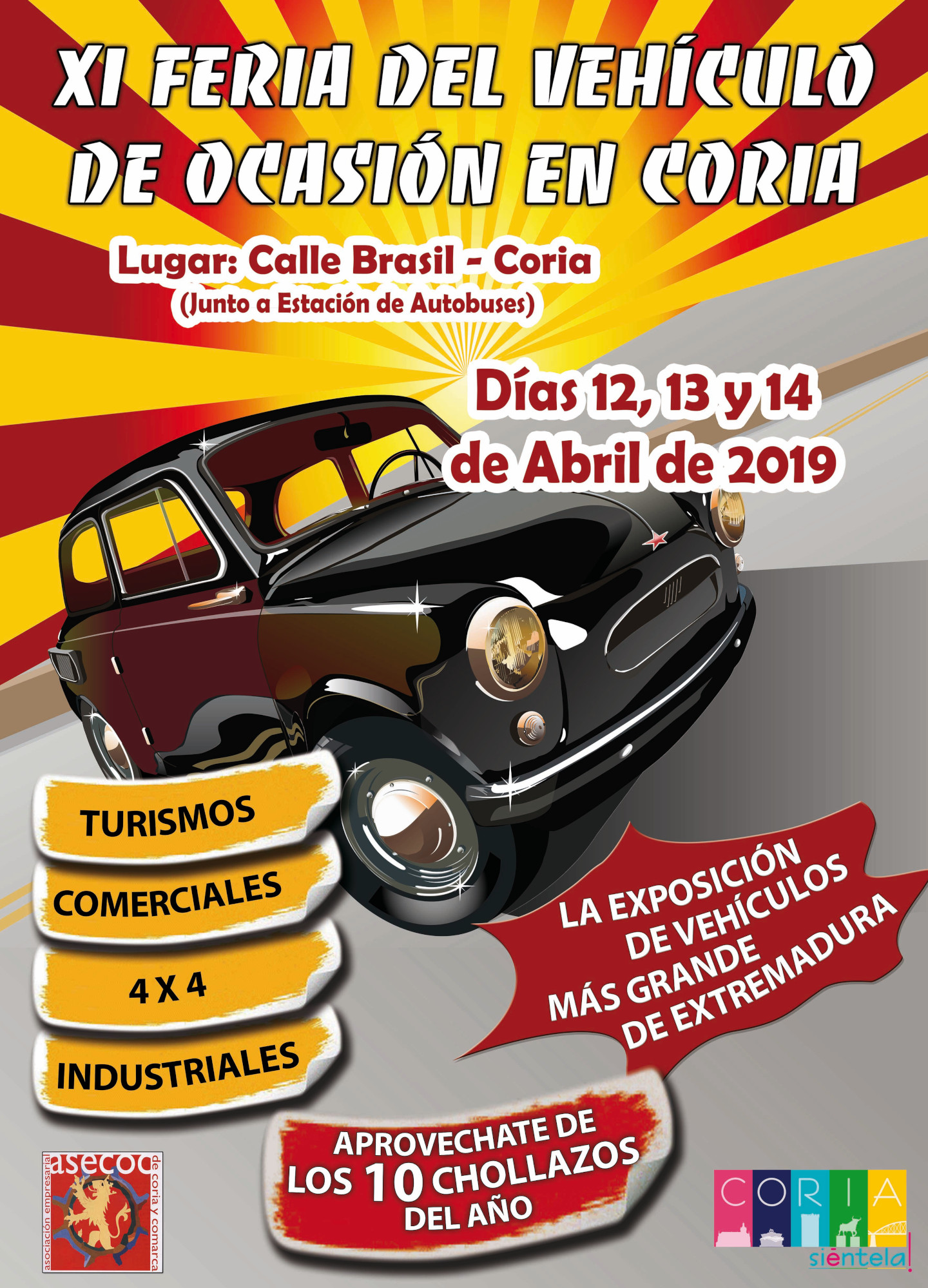 XI Feria del Vehículo de Ocasión los días 12, 13 y 14 de abril