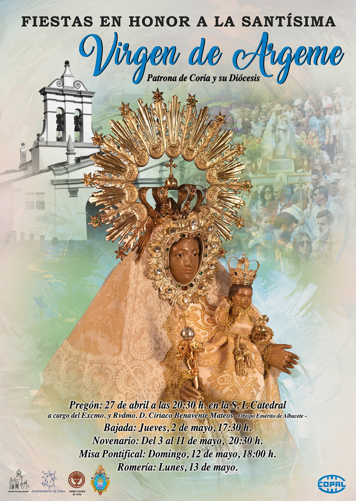 El Pregón de la Virgen de Argeme correrá a cargo del Excmo. y Rvdmo. D. Ciriaco Benavente Mateo