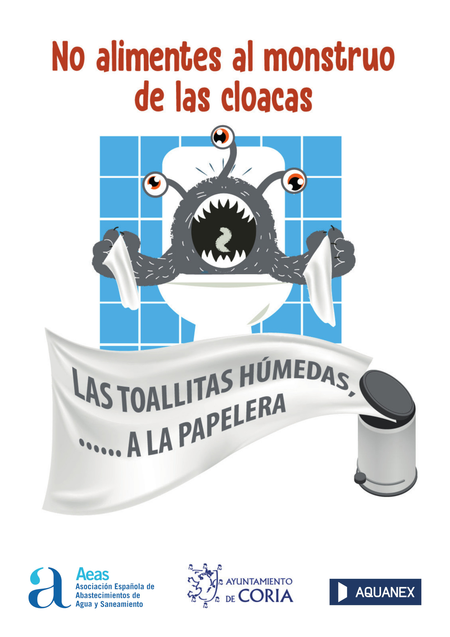 Aquanex se adhiere a la campaña «No alimentes al monstruo de las cloacas» para celebrar el Día Mundial del Saneamiento
