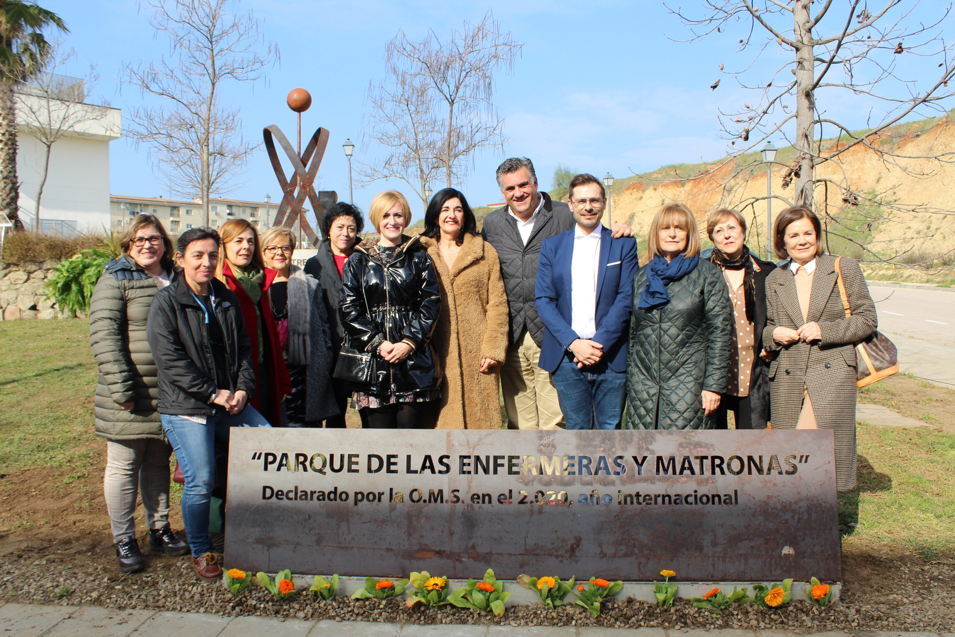 Coria es la primera ciudad de España en dedicar un parque a la labor de las Enfermeras y las Matronas