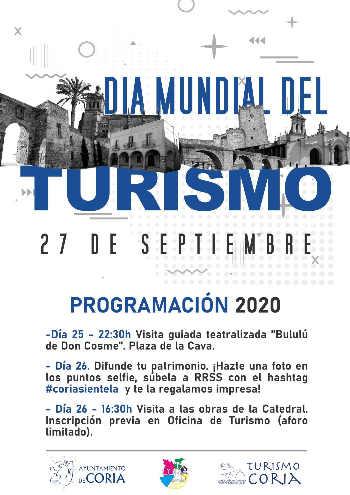 Coria celebra por segundo año consecutivo el Día Mundial del Turismo el próximo 27 de septiembre