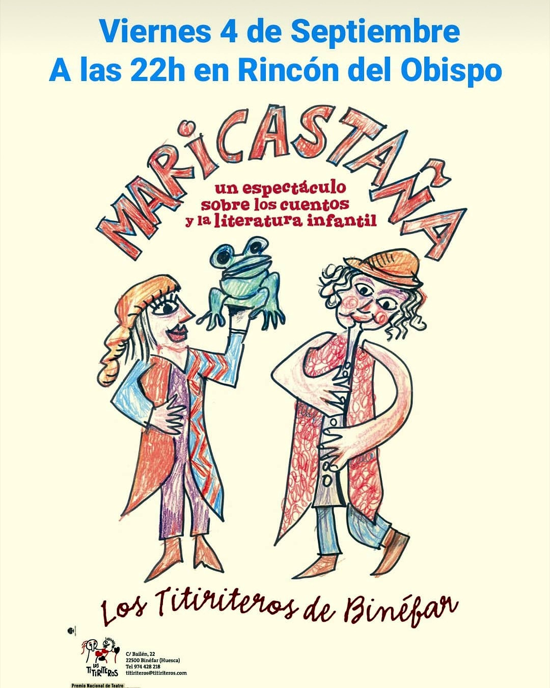 El primer fin de semana de septiembre comienza con una obra de teatro