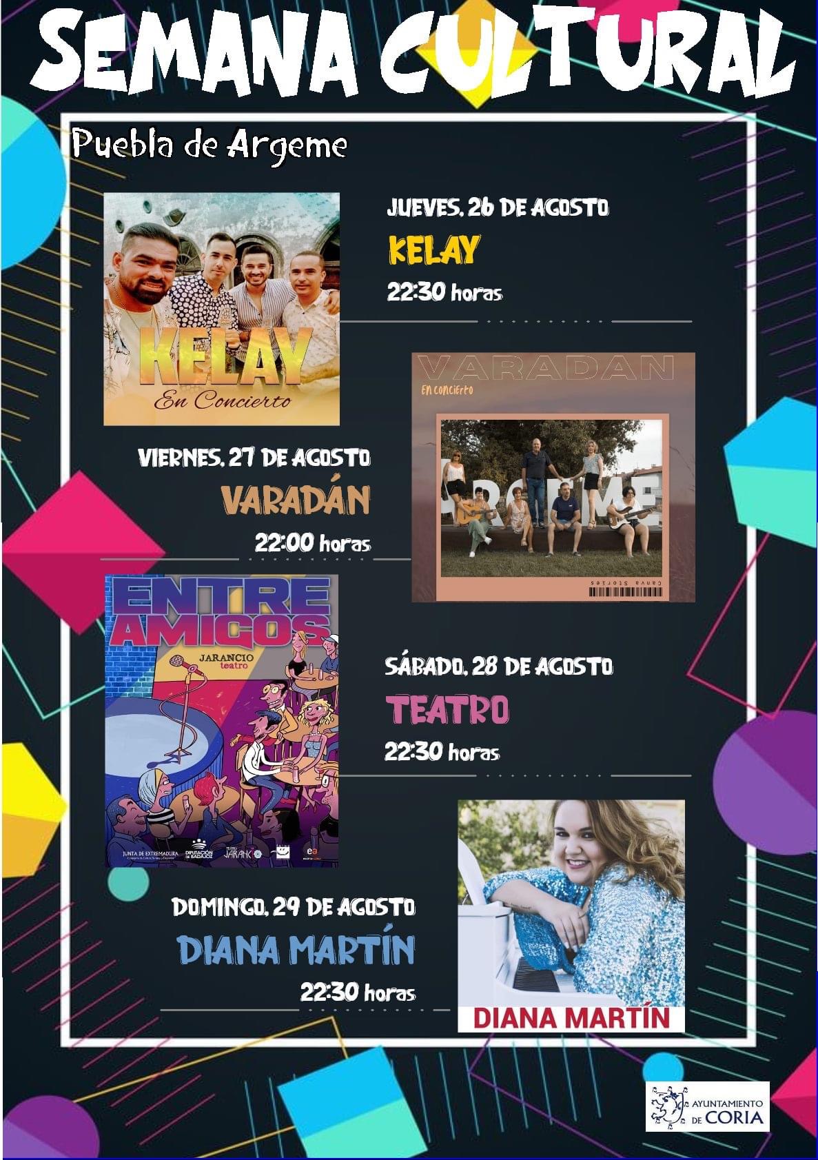 Puebla de Argeme acogerá su Semana Cultural del 26 al 29 de agosto de 2021