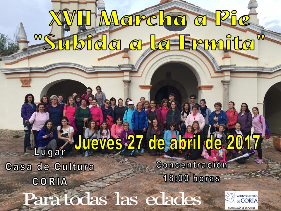 XVII Marcha a Pie  «Subida a la Ermita»