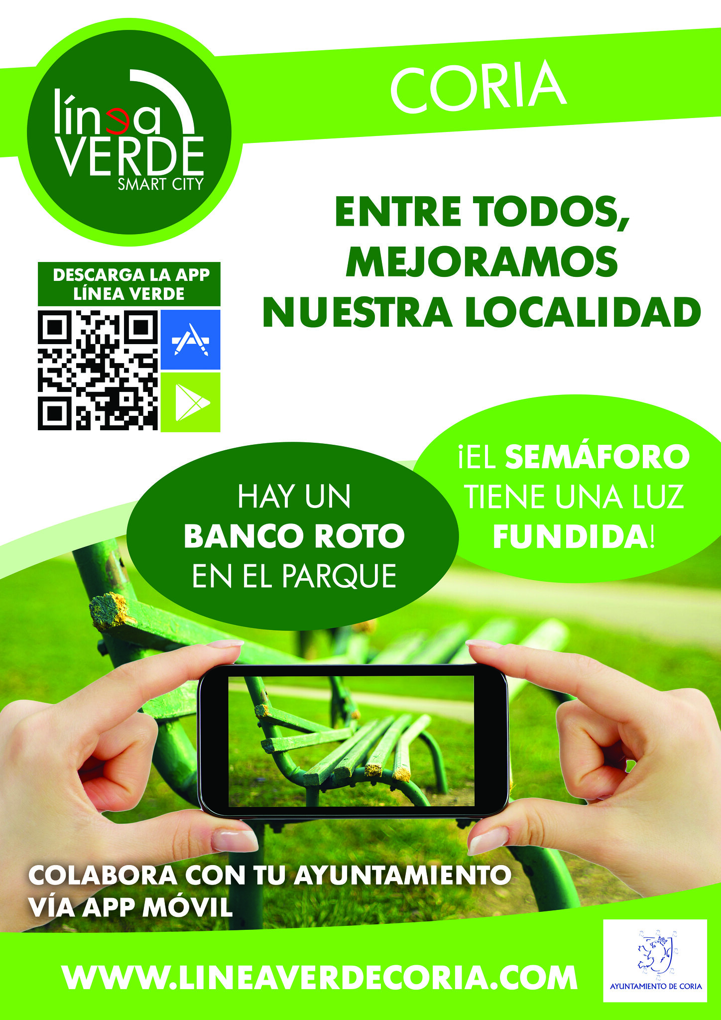 El Ayuntamiento de Coria implanta el servicio de comunicación de incidencias a través de APP móvil
