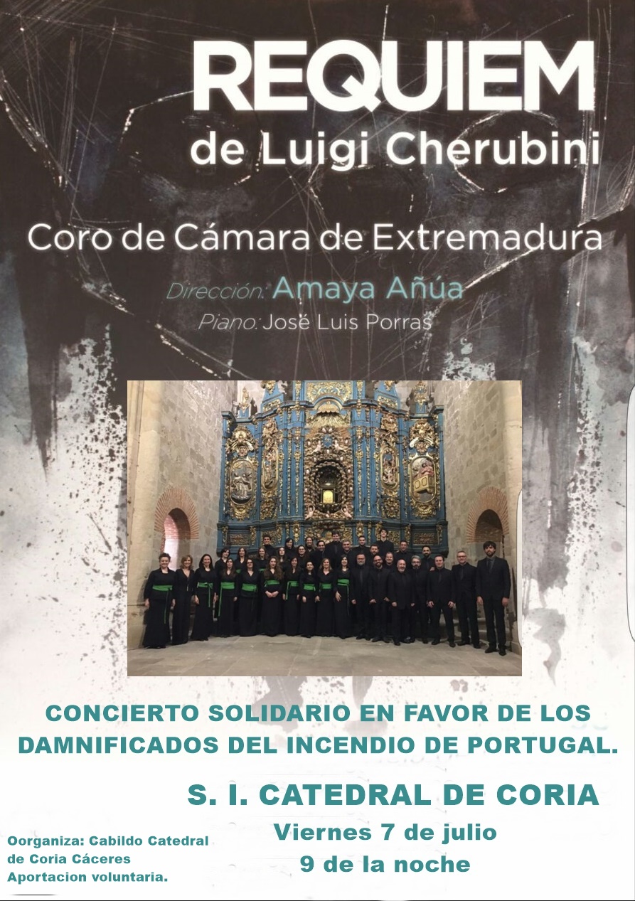 Concierto Solidario a favor de los damnificados del incendio de Portugal