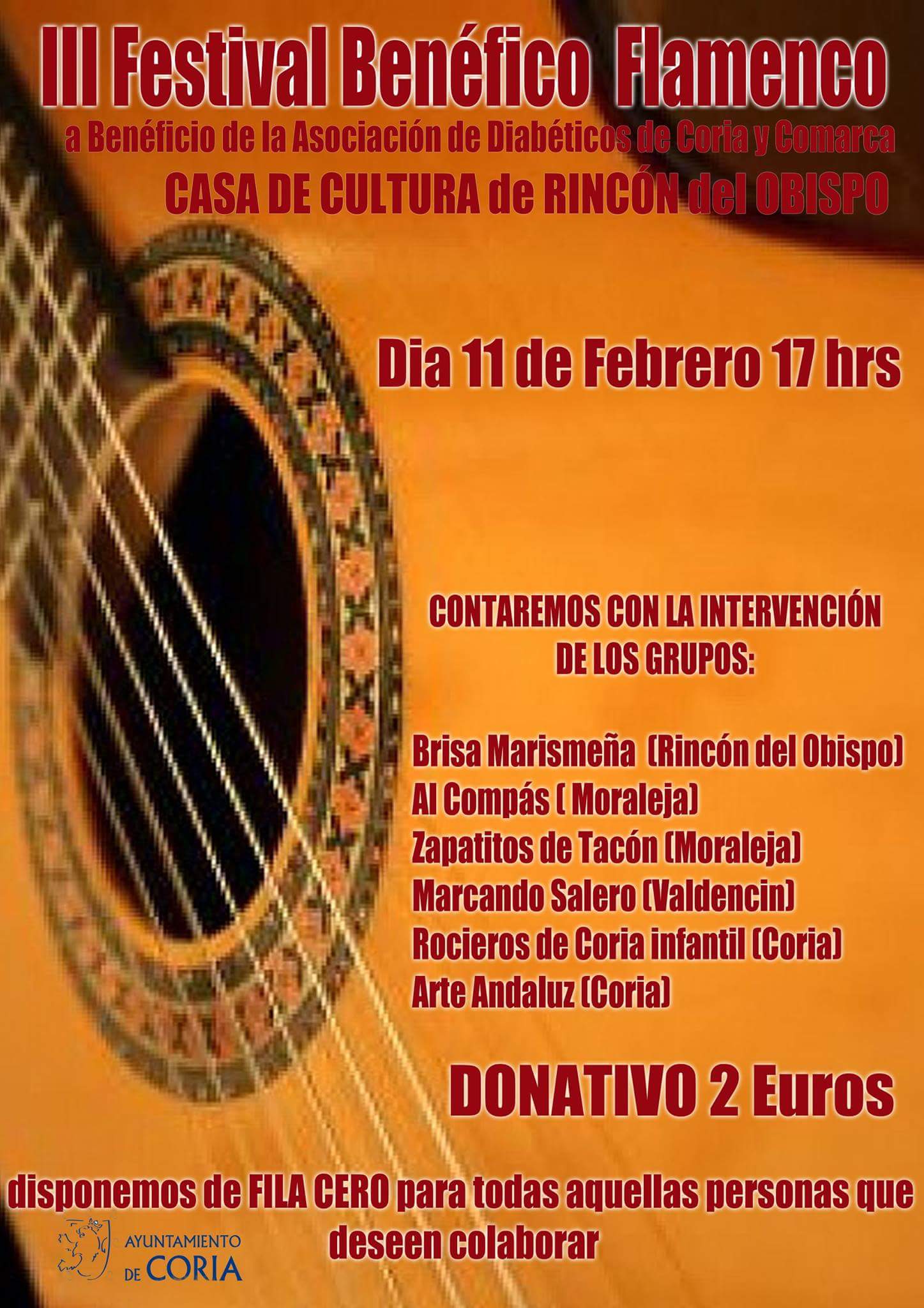 Festival Solidario en la pedanía cauriense de Rincón del Obispo a favor de la Asociación  de diabéticos de Coria y Comarca