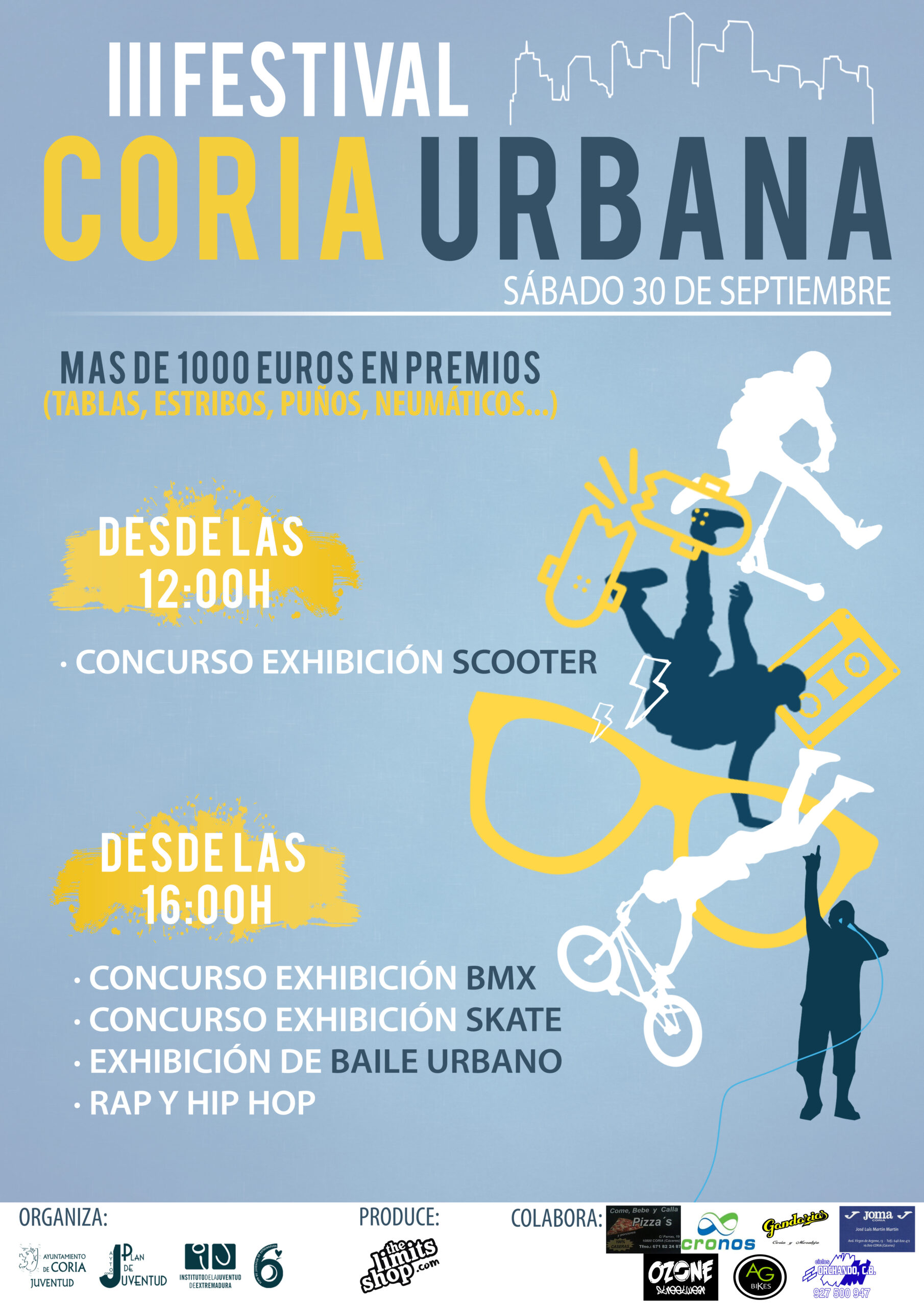 El III Festival Coria Urbana se celebrará el día 30 de septiembre