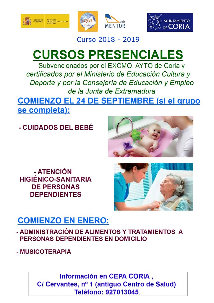Comienzan los cursos en el Centro de Educación para Personas Adultas (CEPA)