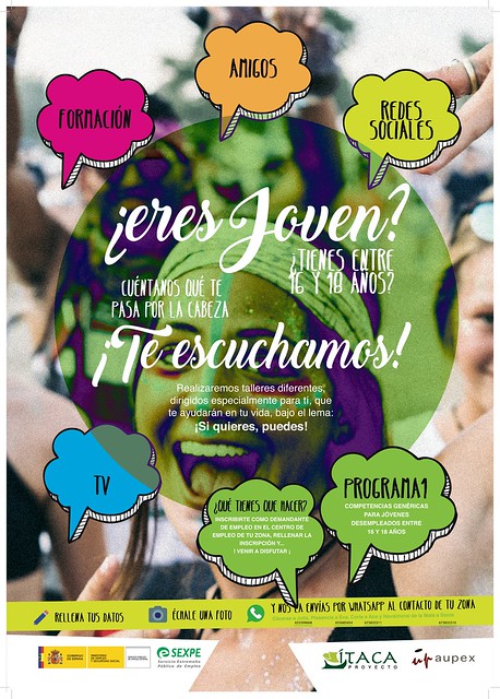 Proyecto Ítaca para jóvenes de 16 a 18 años y demandantes de empleo