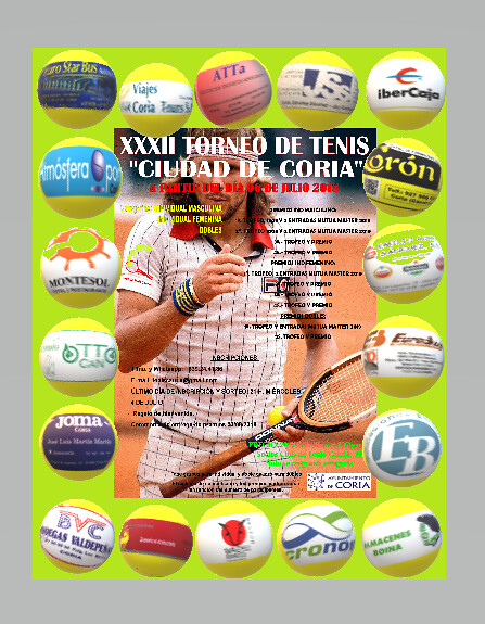 Todo preparado para el XXXII Torneo de Tenis Ciudad de Coria que comienza este viernes