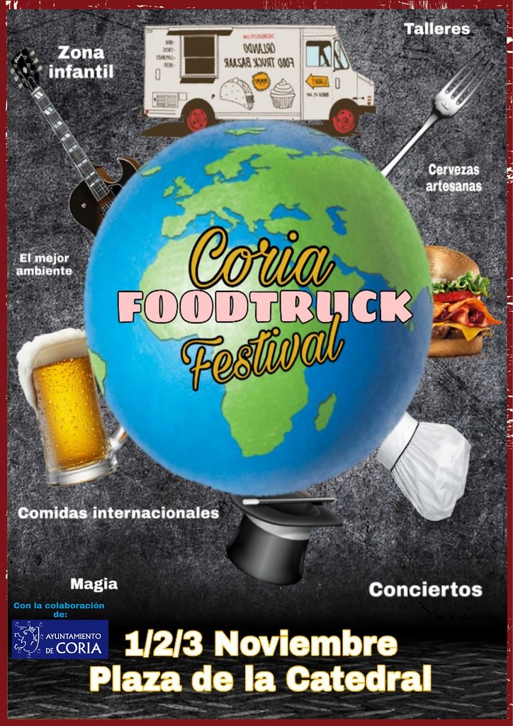Coria acogerá el II Festival Gastronómico sobre ruedas del 1 al 3 de noviembre