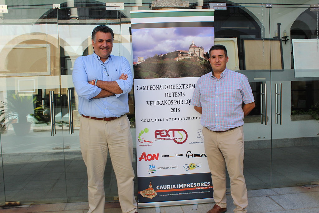 La Ciudad de Coria acoge el Campeonato de Extremadura de Tenis de Veteranos por equipos.