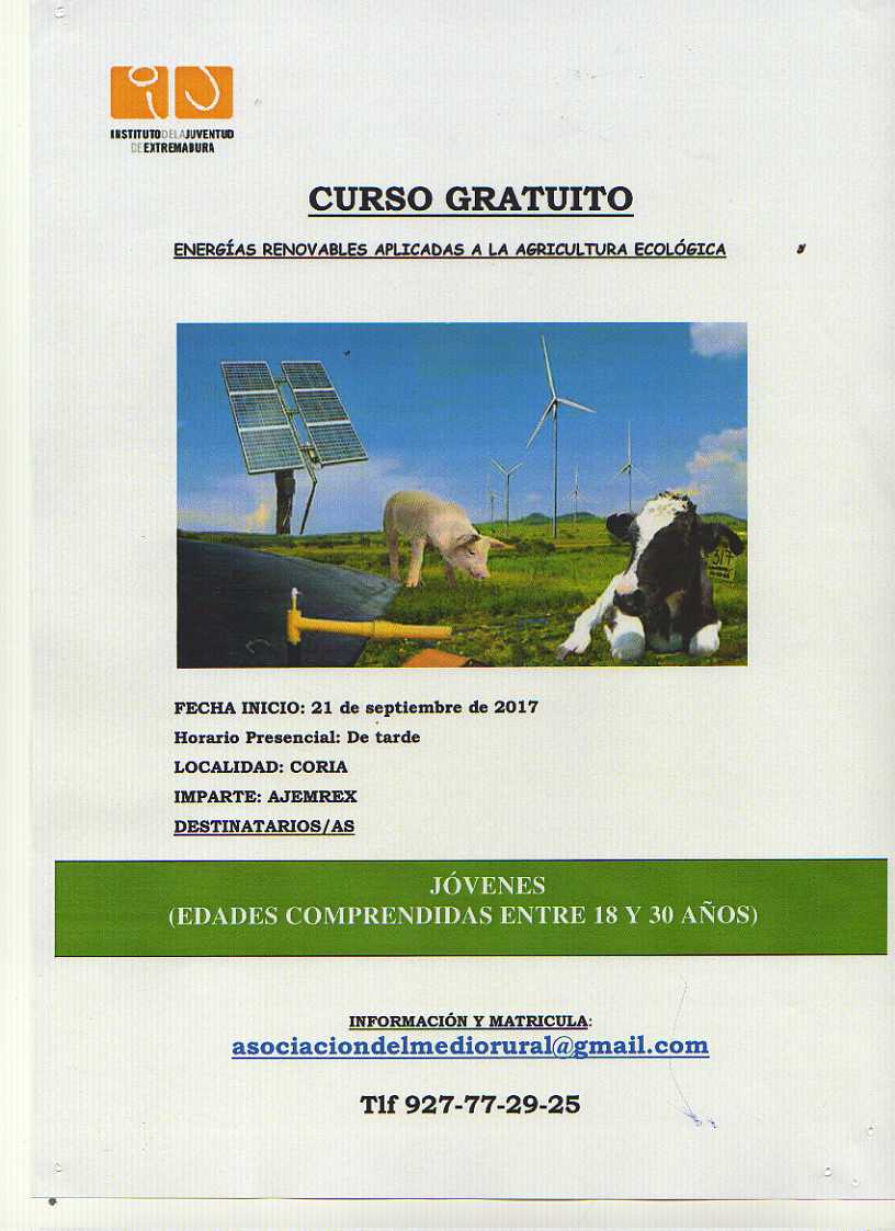 Cursos gratuitos para jóvenes de entre 18 a 30 años de edad en la Ciudad de Coria