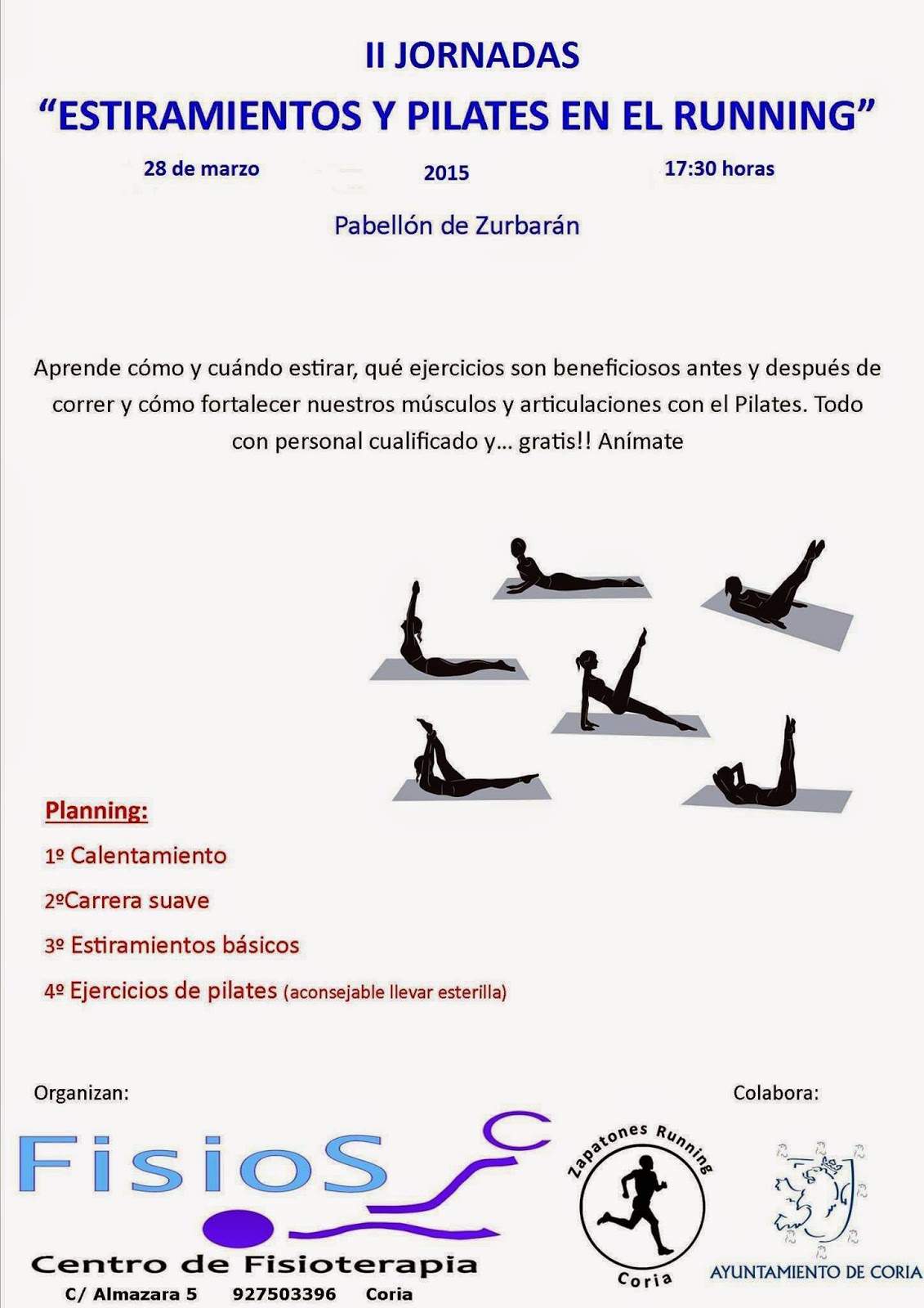 II Jornadas «Estiramientos y Pilates en el Running»