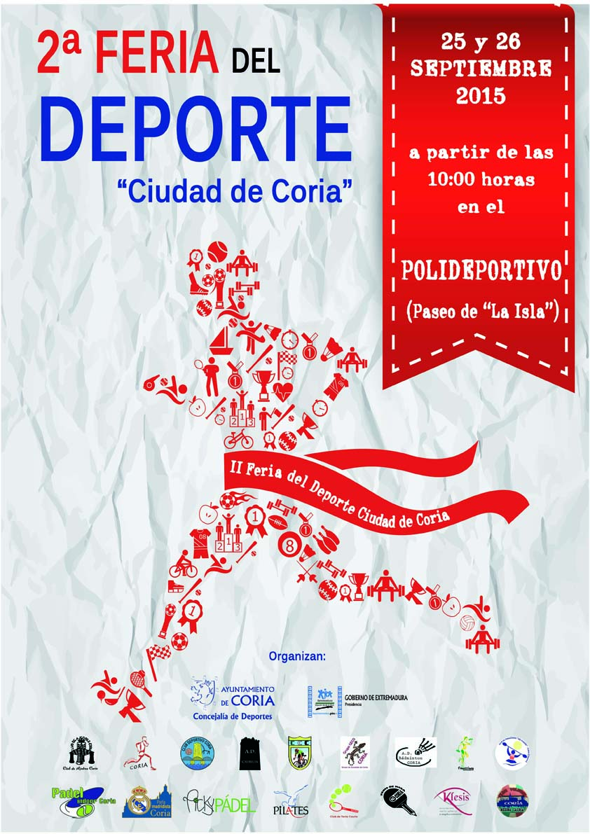 Programación Deportiva 2ª Feria del Deporte «Ciudad de Coria 2015»