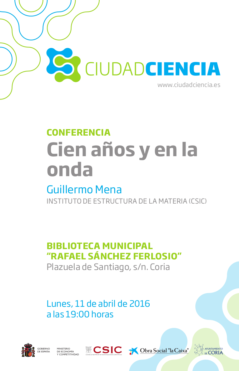 Esta tarde en la Biblioteca Municipal «Cien años y en la onda»