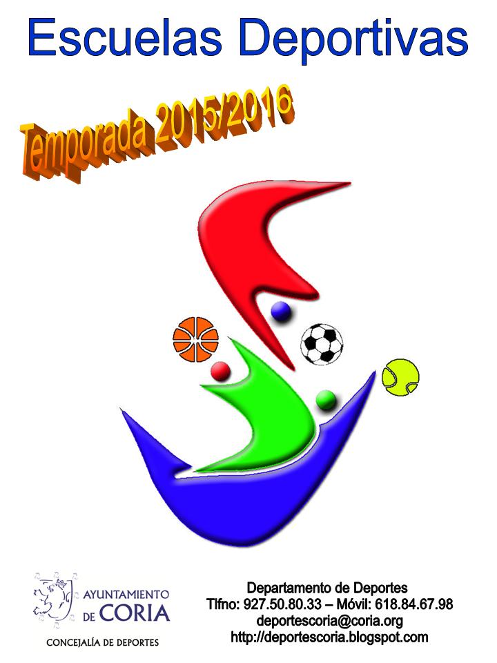 Apertura de inscripciones Escuelas Deportivas Coria 2015/2016