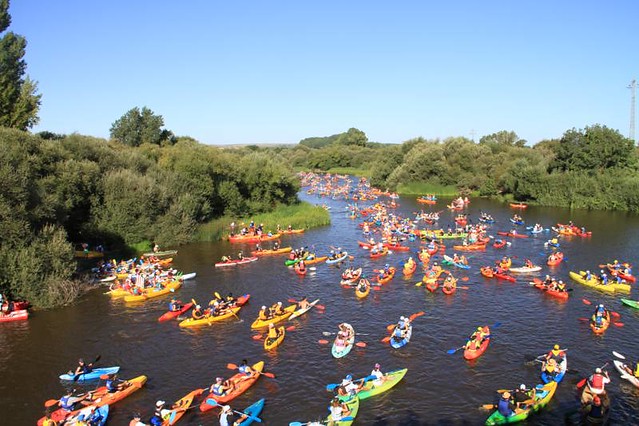 Más de 800 palistas, nuevo récord de participación, en el 8º Descenso del río Alagón 2015