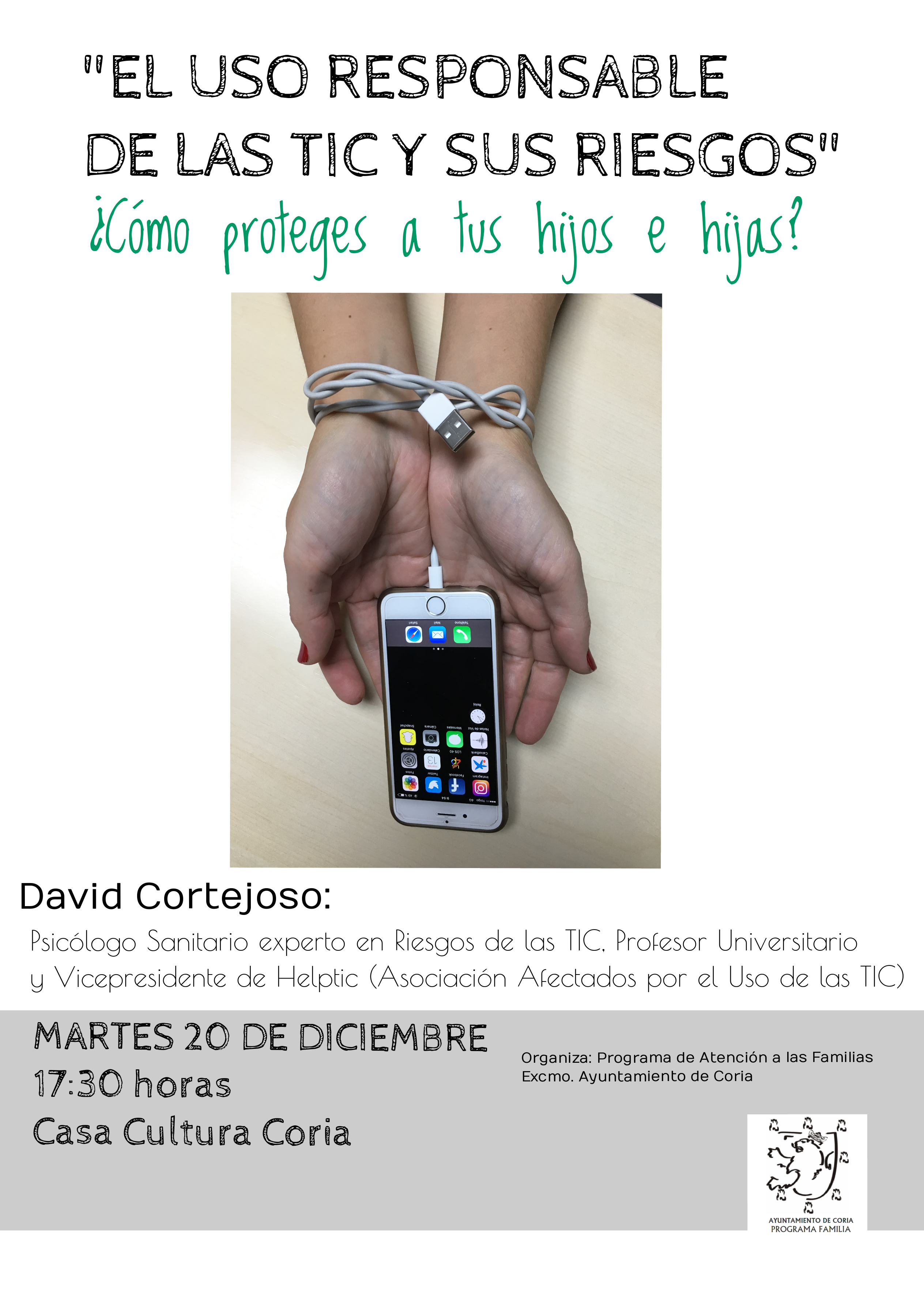 Charla informativa para padres sobre el uso responsable de las TIC y sus riesgos