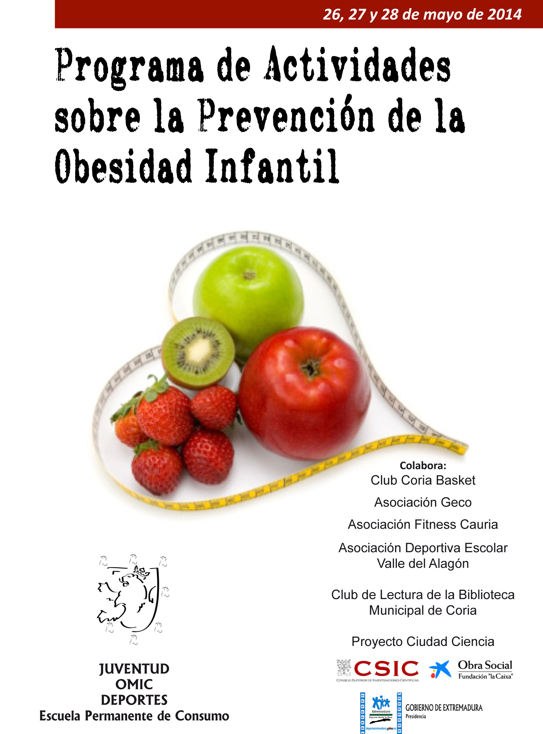 Programa de actividades sobre la prevención de la obesidad infantil