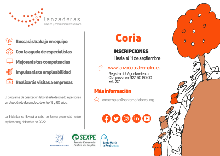 Coria contará en septiembre con una nueva Lanzadera de Empleo