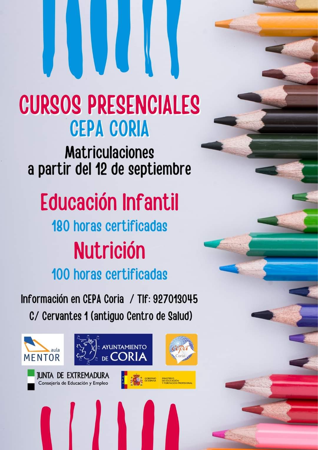 Abierto el plazo de inscripción para los cursos del Centro de Educación de Adultos de Coria