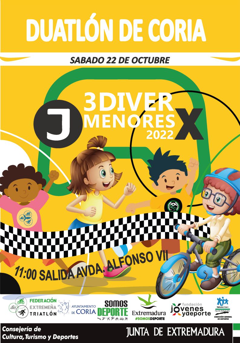 Coria acogerá mañana día 22 de octubre una jornada de Triatlón divertido Judex