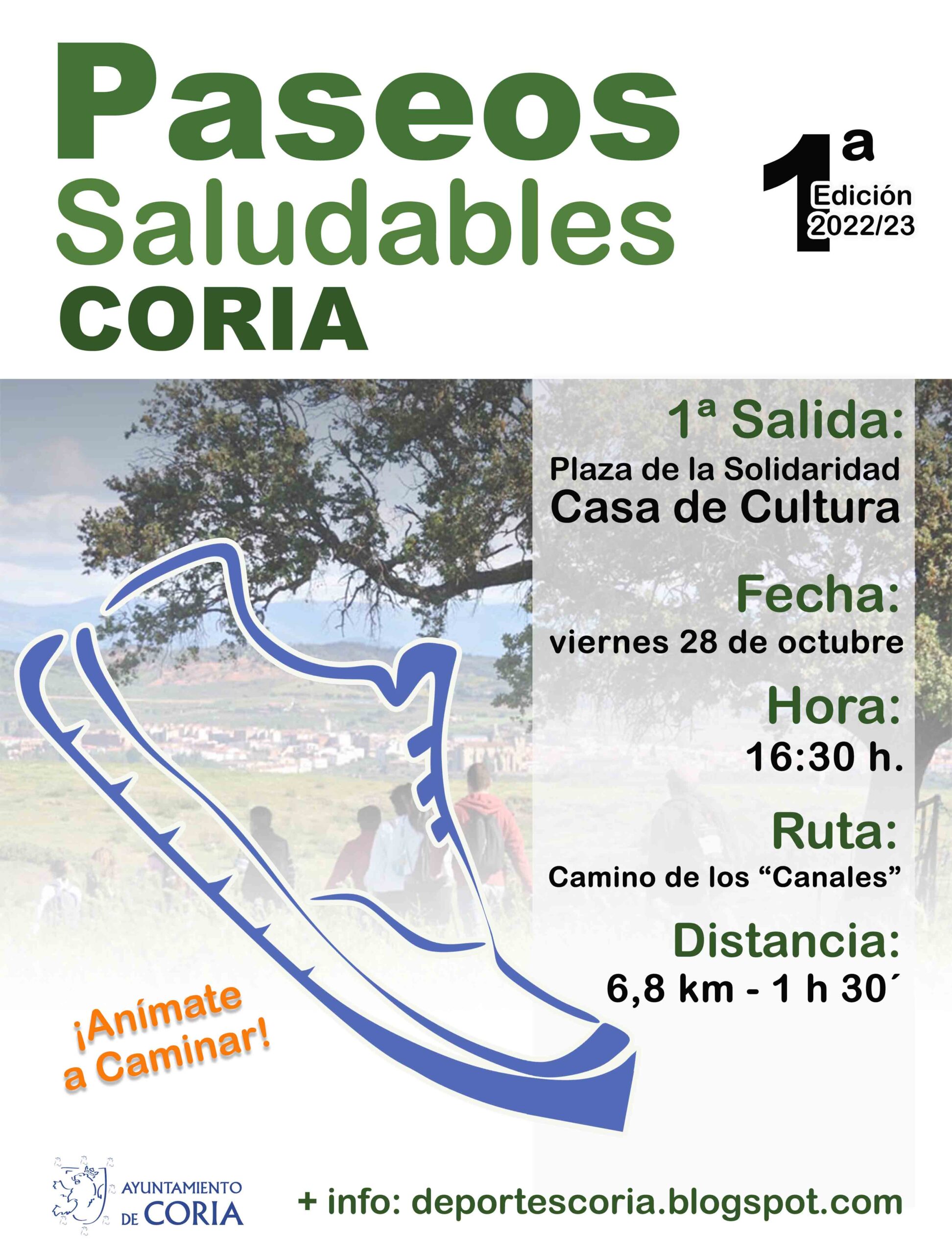 Hoy viernes arranca el programa de paseos saludables con la ruta de los Canales a las 16:30 horas