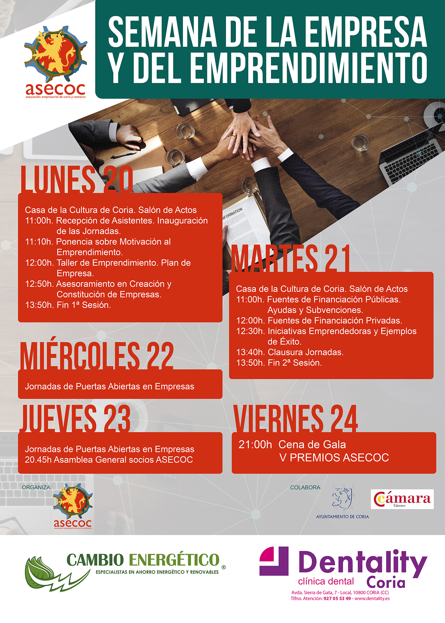 ASECOC organiza la “Semana de la Empresa y del Emprendimiento”