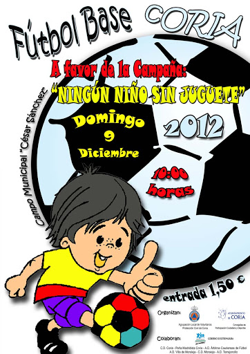 Convivencia de Fútbol Base a favor de la campaña «Ningún niño sin juguete»