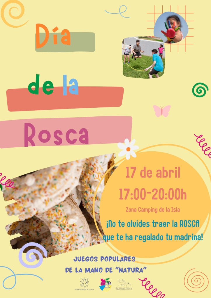 El Ayuntamiento organiza actividades para los más pequeños con motivo de la celebración del Día de la Rosca el lunes 17 de abril