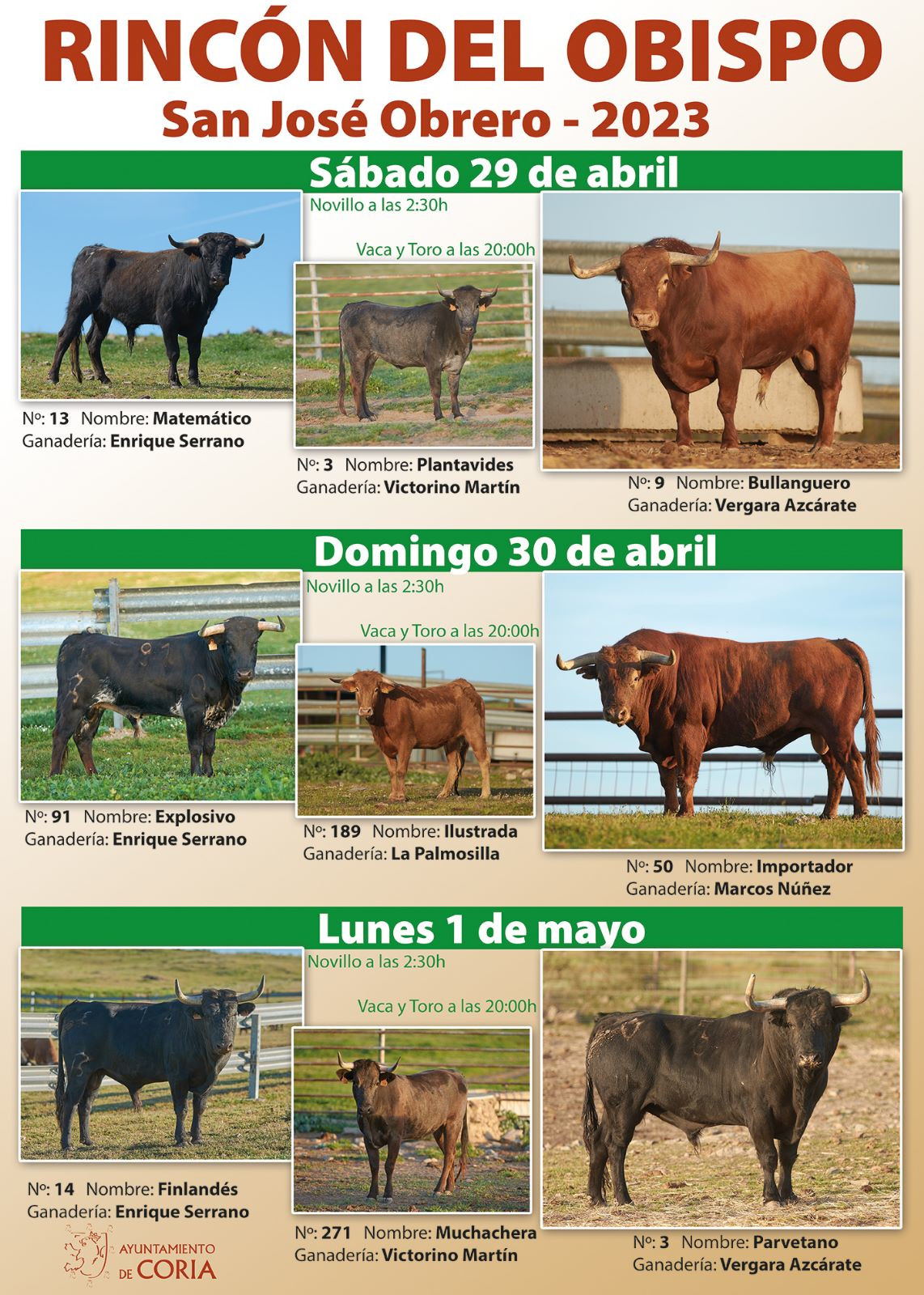 Fiestas en honor a San José Obrero en Rincón del Obispo 2023