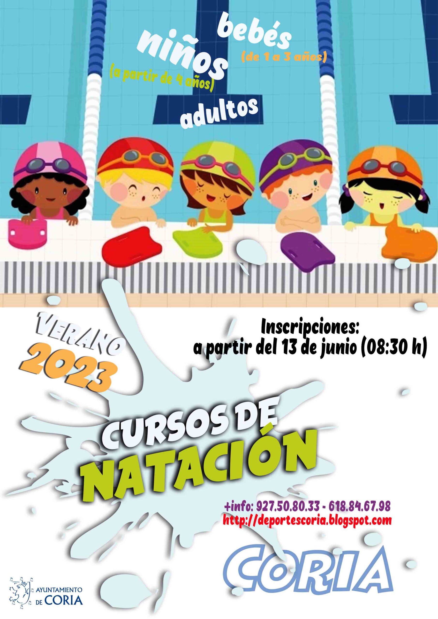 A partir del martes 13 de junio se abre el proceso de inscripción de los Cursos de Natación