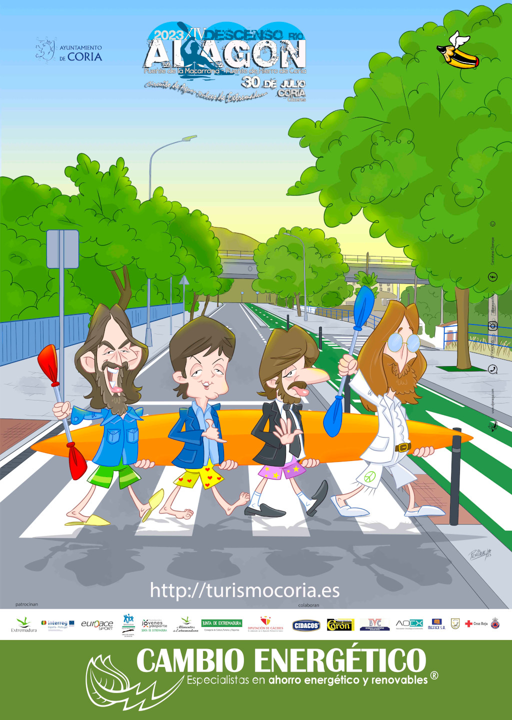 Coria acogerá el día 30 de julio el XIV Descenso del Río Alagón “Puente de la Macarrona-Puente de Hierro”