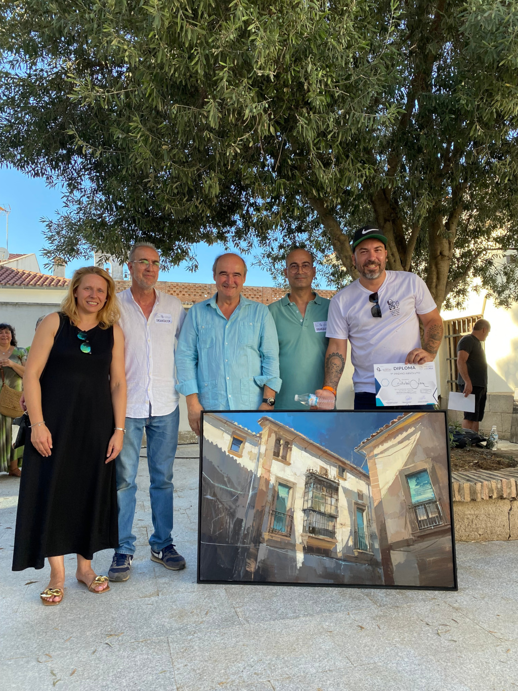 El malagueño, Cristóbal León se alza con el primer premio del XI Concurso de Dibujo y Pintura al aire libre “Bufón Calabacillas”